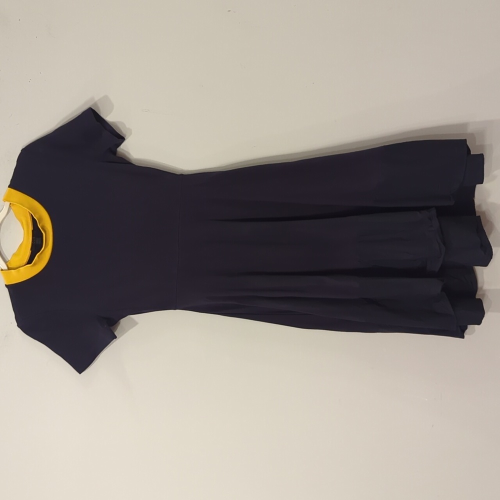 COS Dress Woven-panelled Jersey‎ Navy size XS